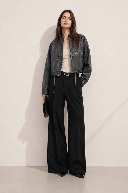 Crystal Aero Leather Jacket