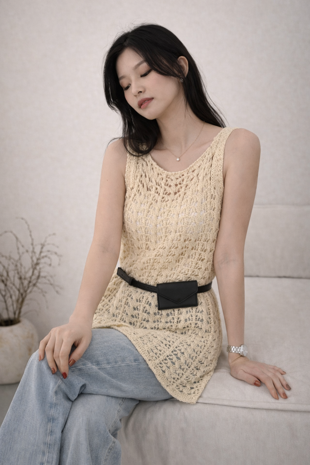 Open Knit Vest