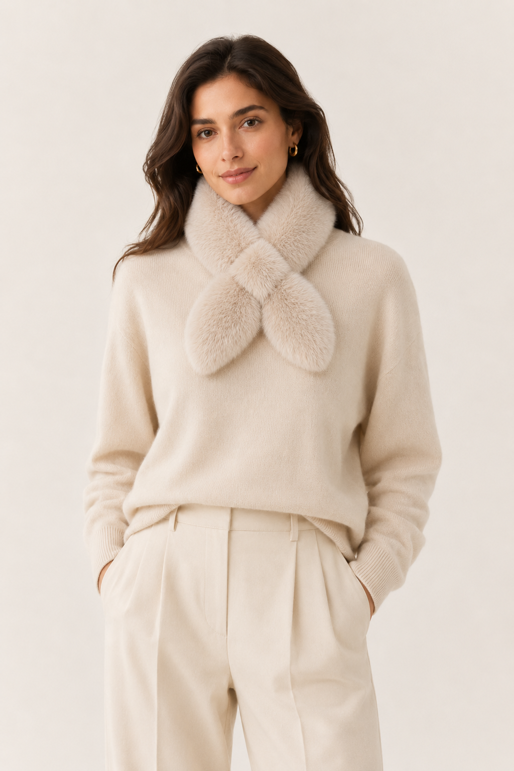 Faux Fur Pull-Through Scarf