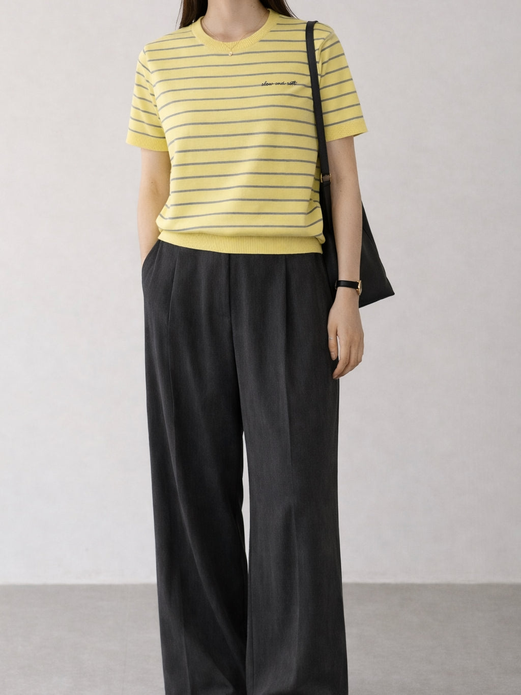 Striped Knit T-shirt