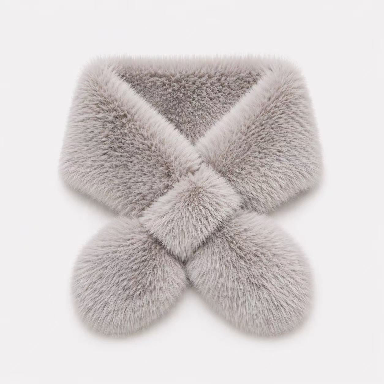 Faux Fur Pull-Through Scarf
