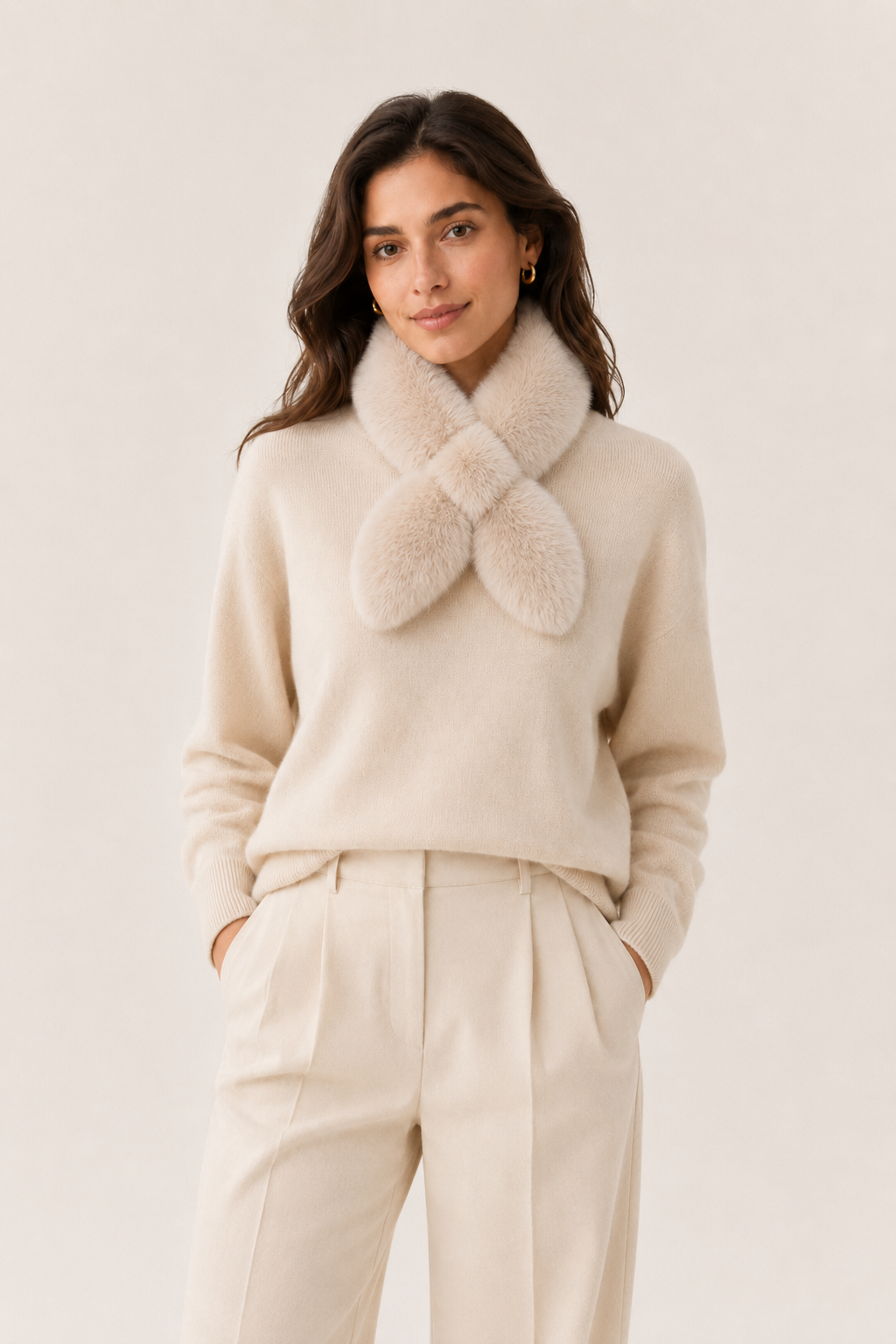 Faux Fur Pull-Through Scarf