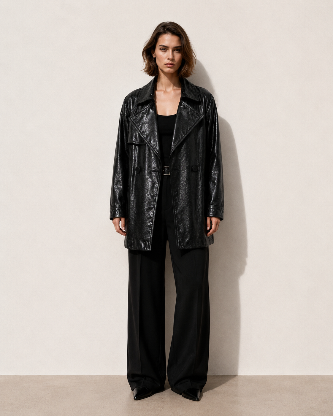 Leather Trench Coat