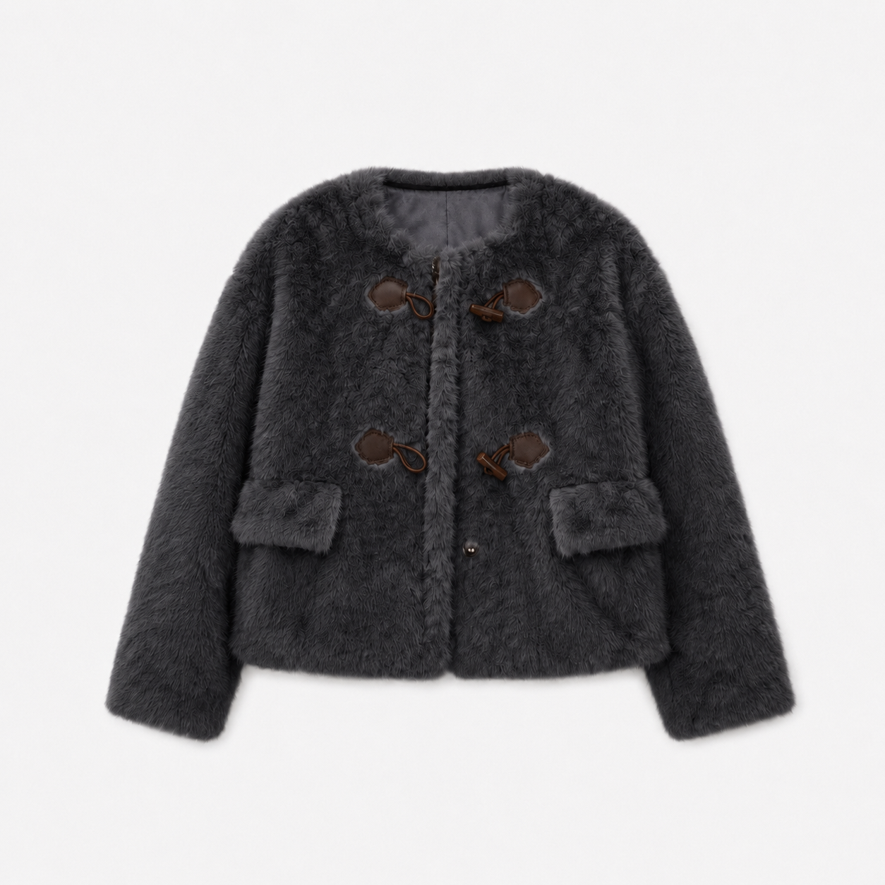 Toggle Faux Fur Jacket