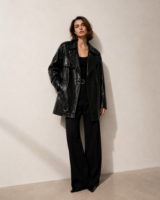 Leather Trench Coat