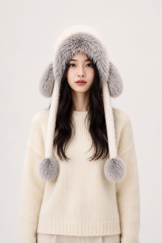 Long Ear Faux Fur Hat