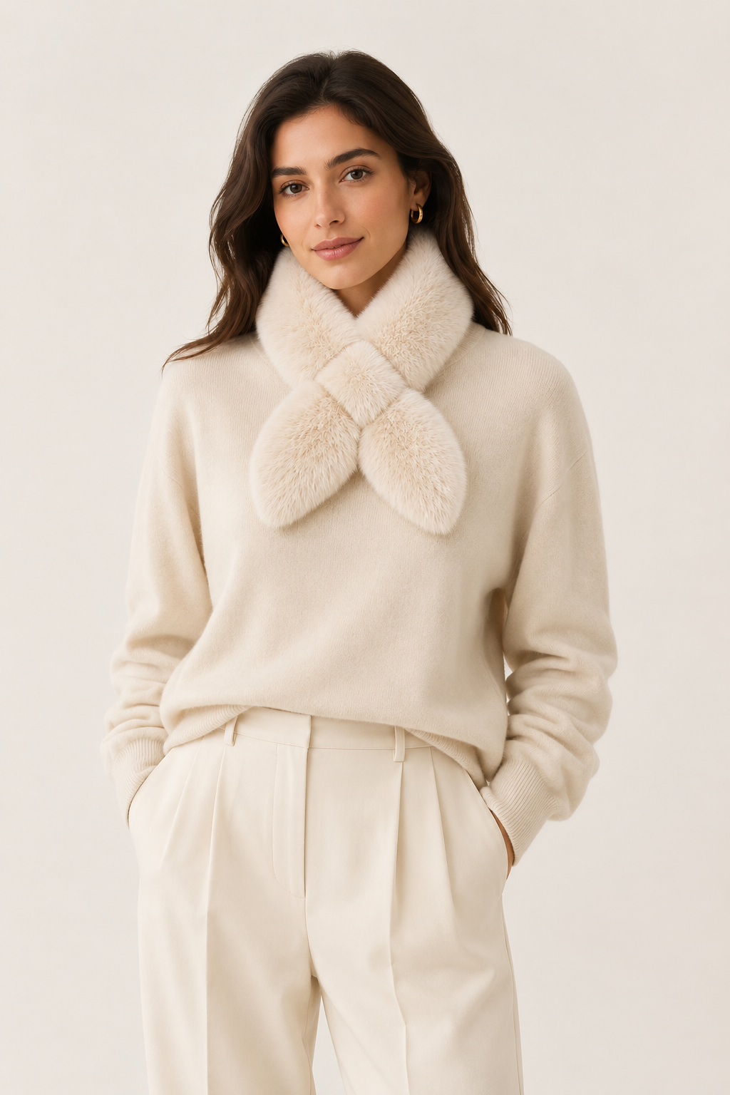 Faux Fur Pull-Through Scarf