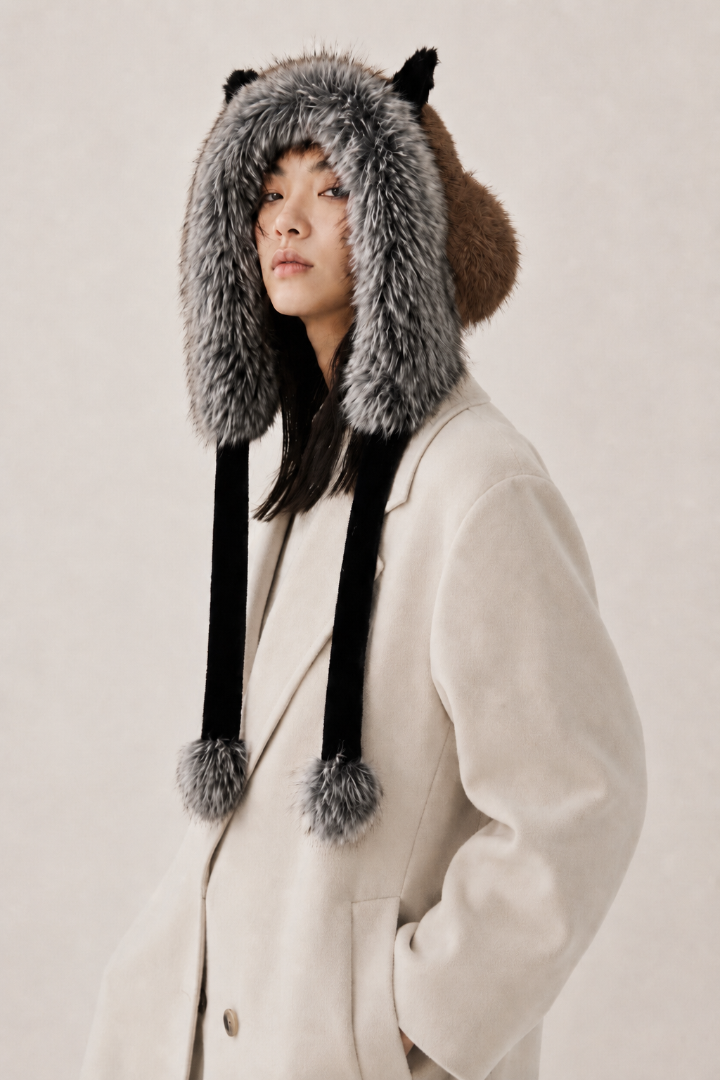 Lamb Ear Faux Fur Hat