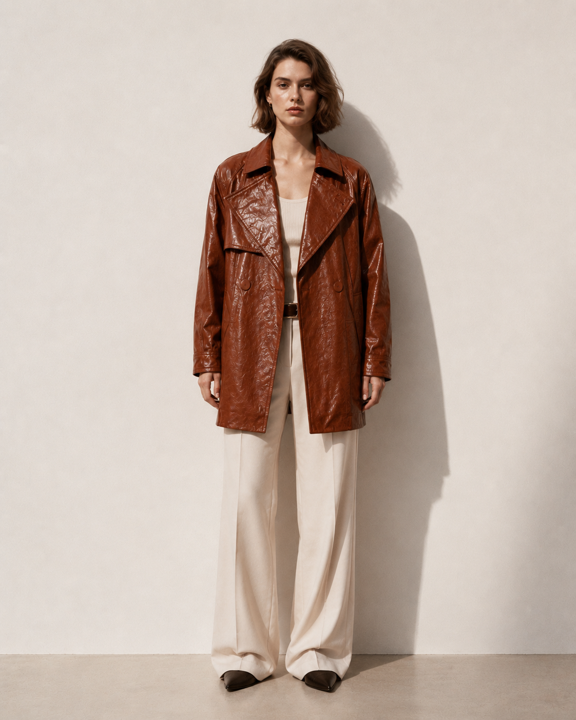 Leather Trench Coat