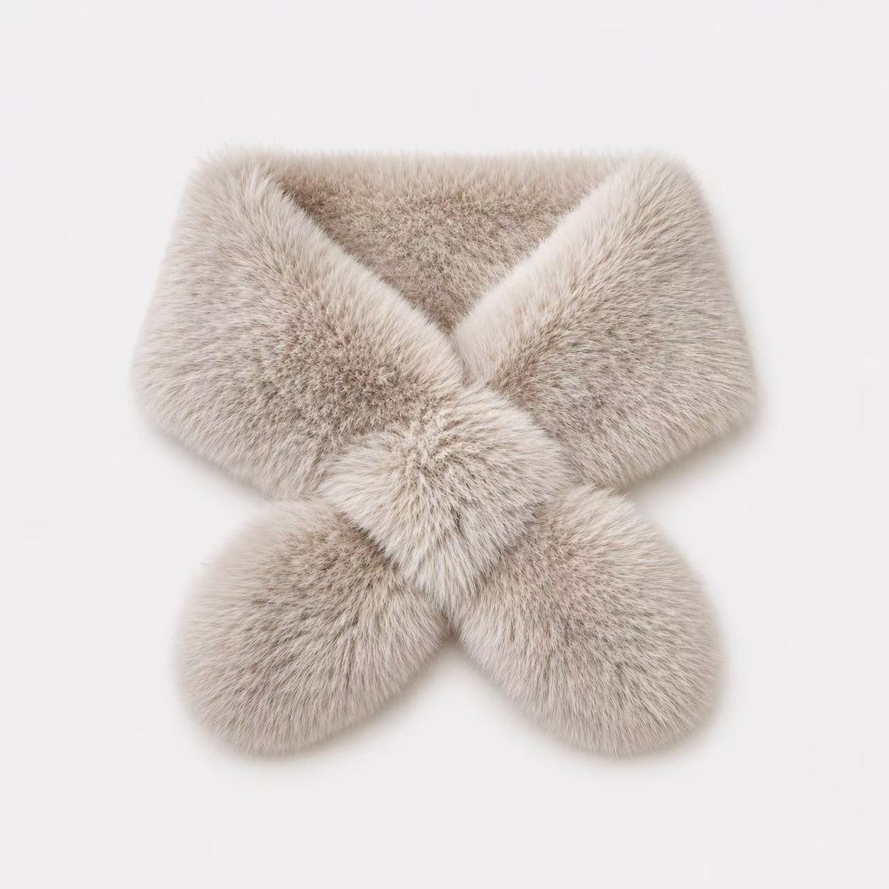 Faux Fur Pull-Through Scarf