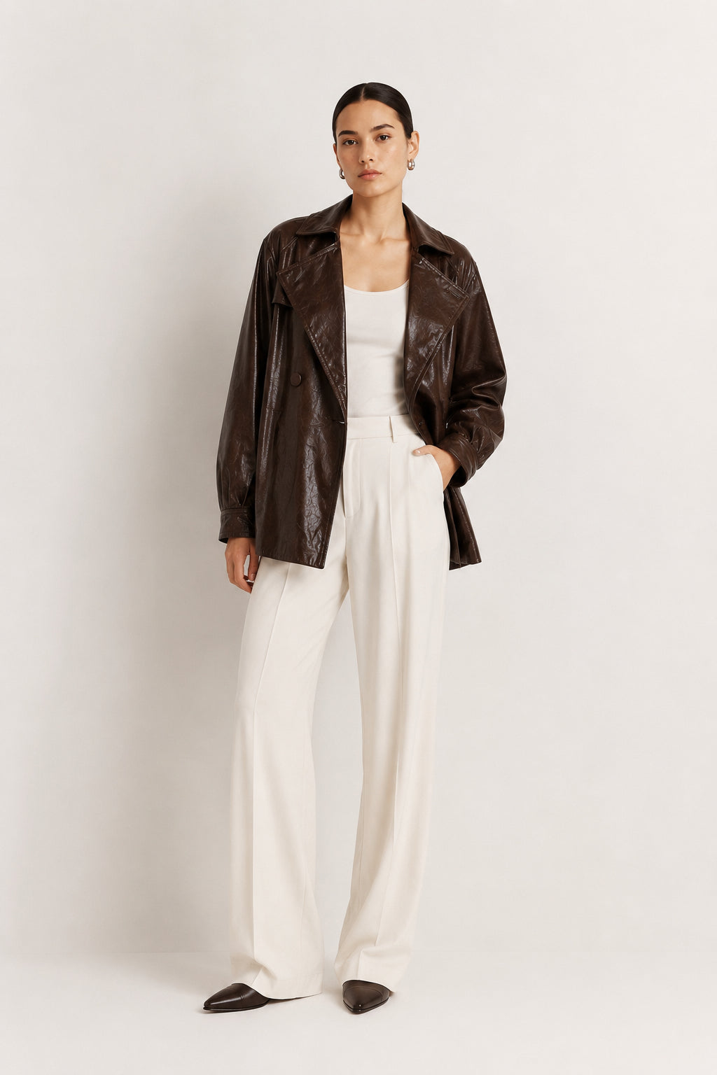 Leather Trench Coat