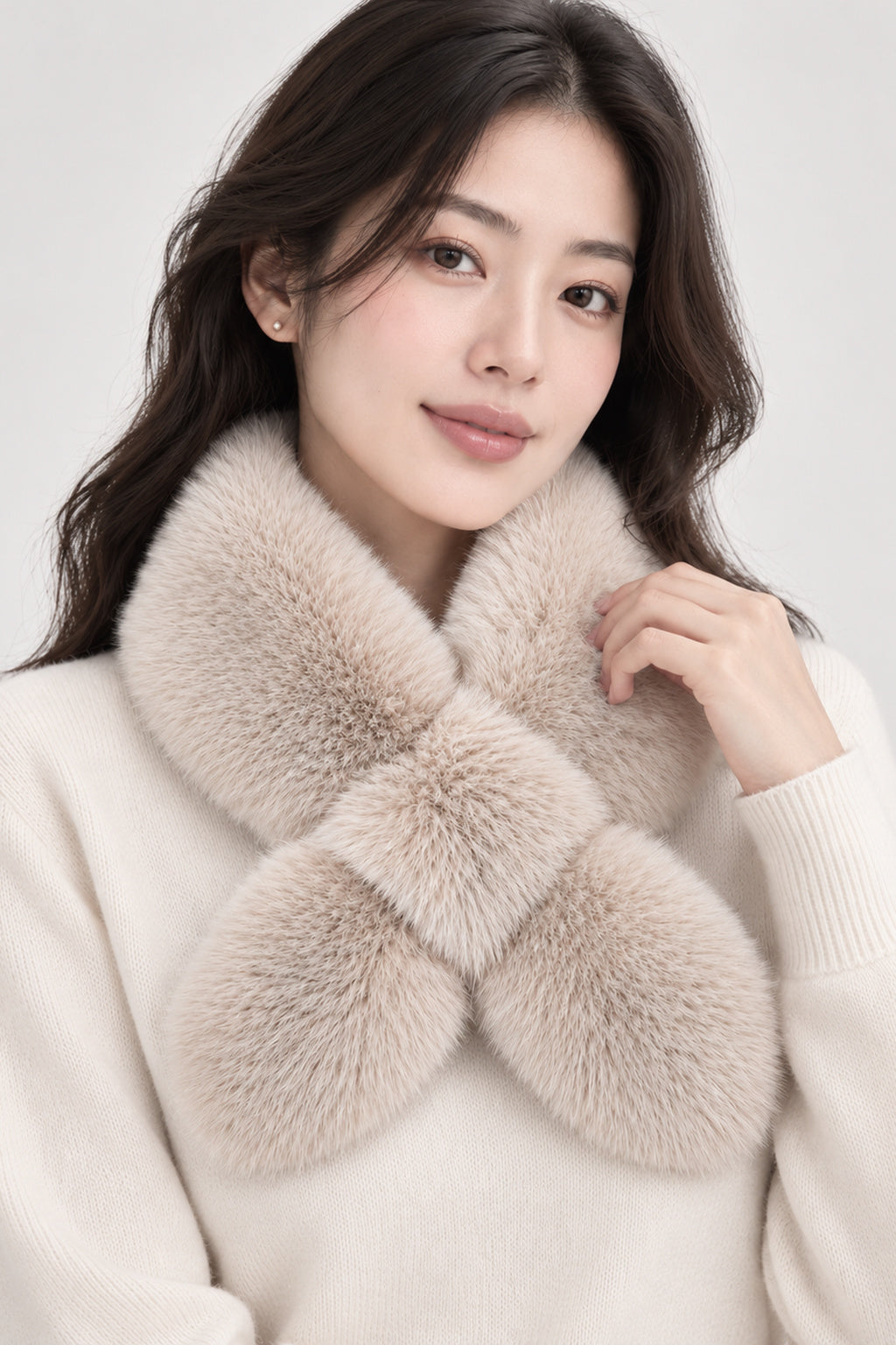 Faux Fur Pull-Through Scarf