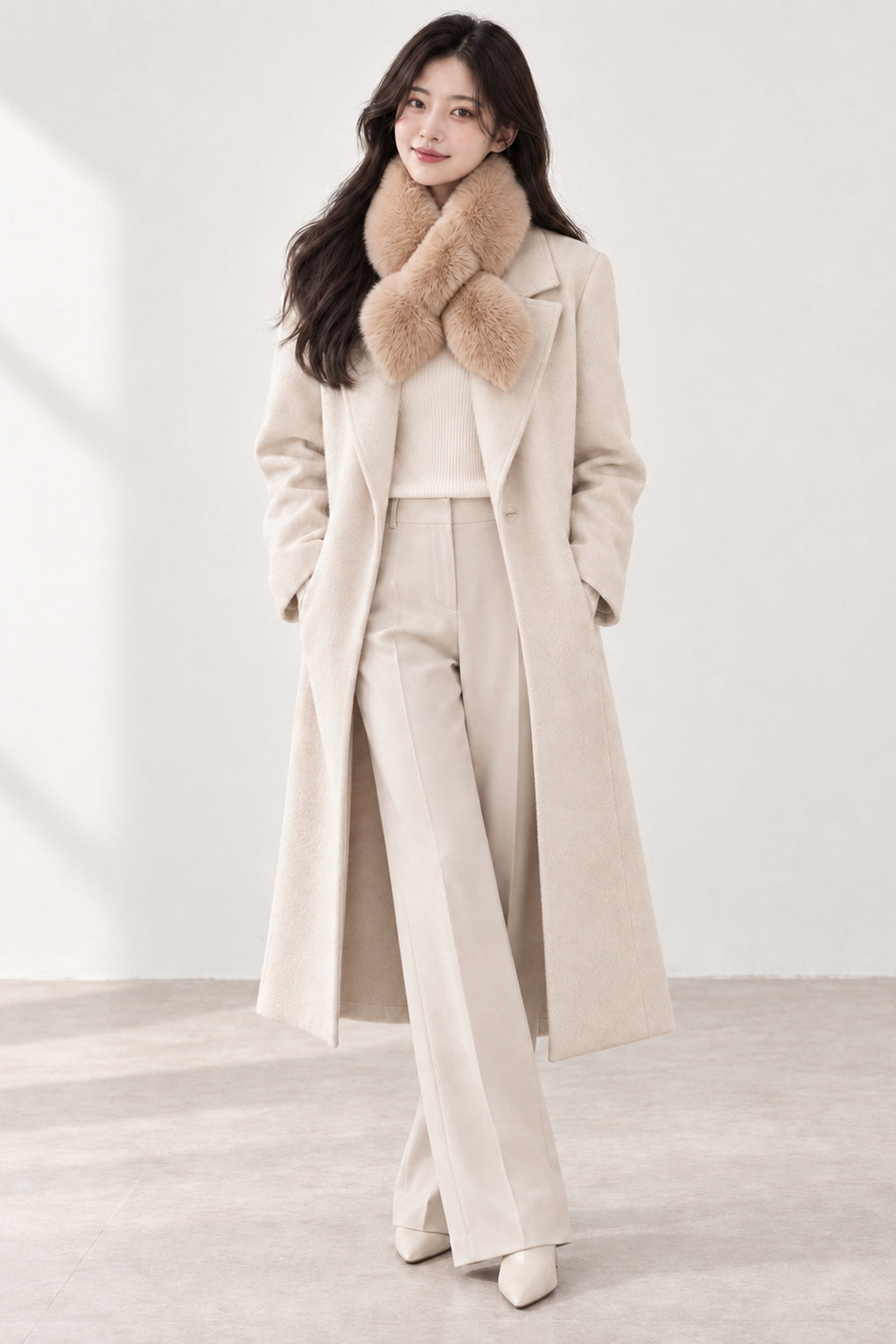 Faux Fur Pull-Through Scarf