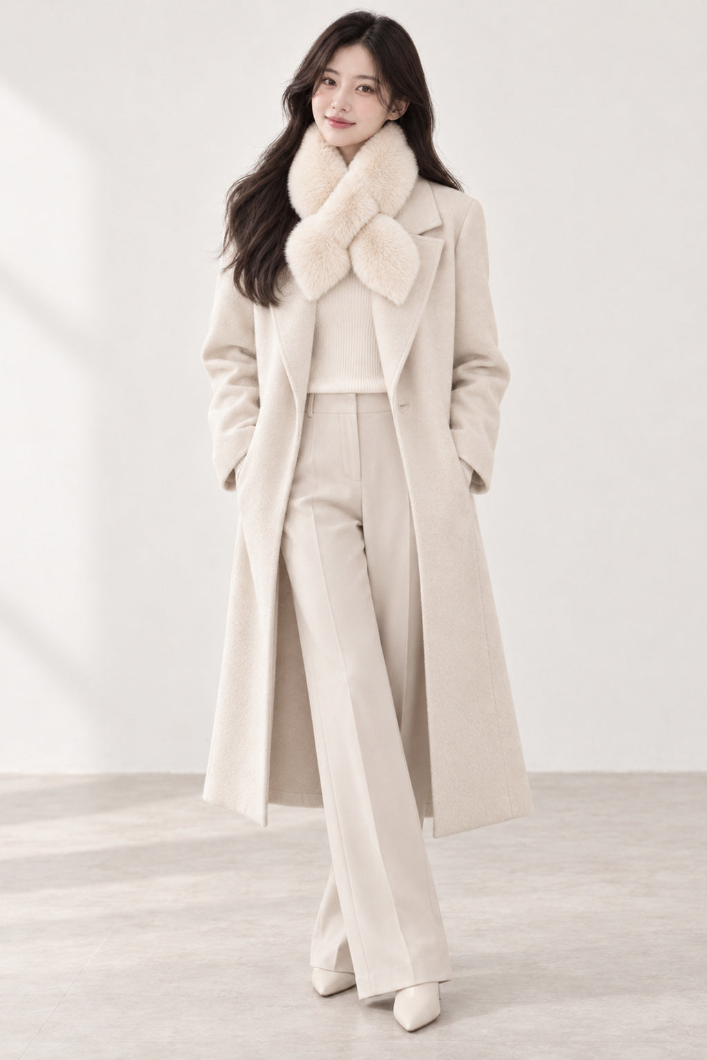 Faux Fur Pull-Through Scarf