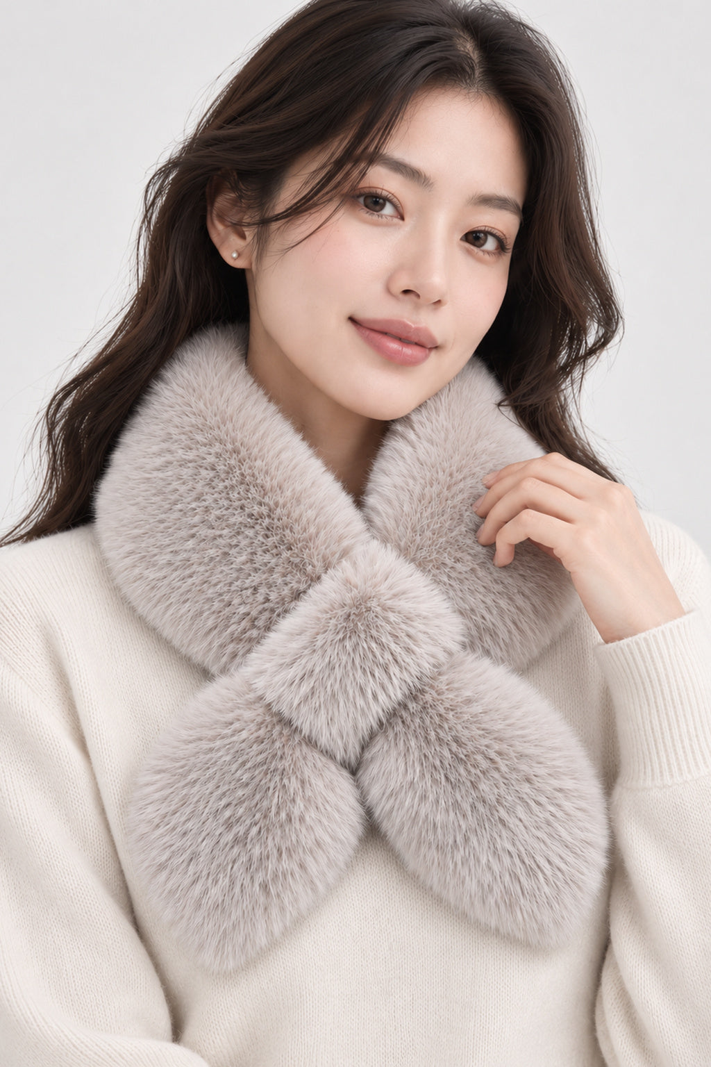 Faux Fur Pull-Through Scarf