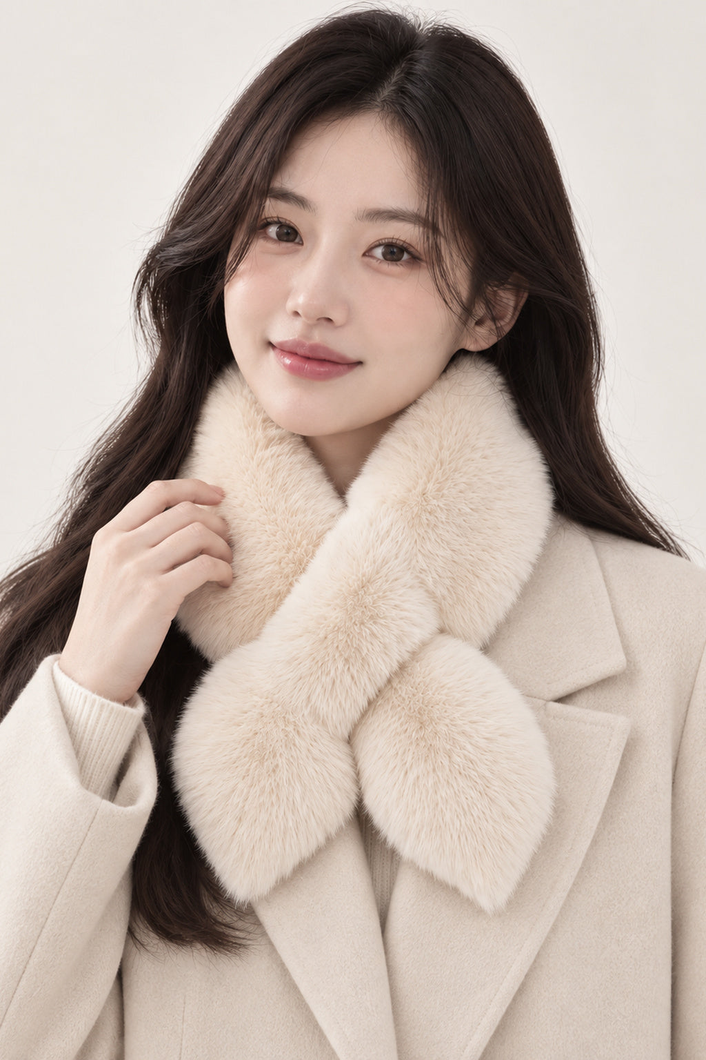 Faux Fur Pull-Through Scarf