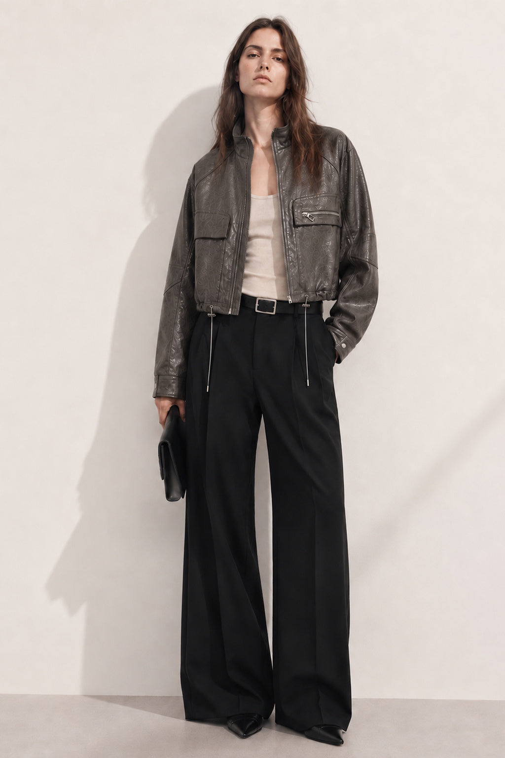 Crystal Aero Leather Jacket