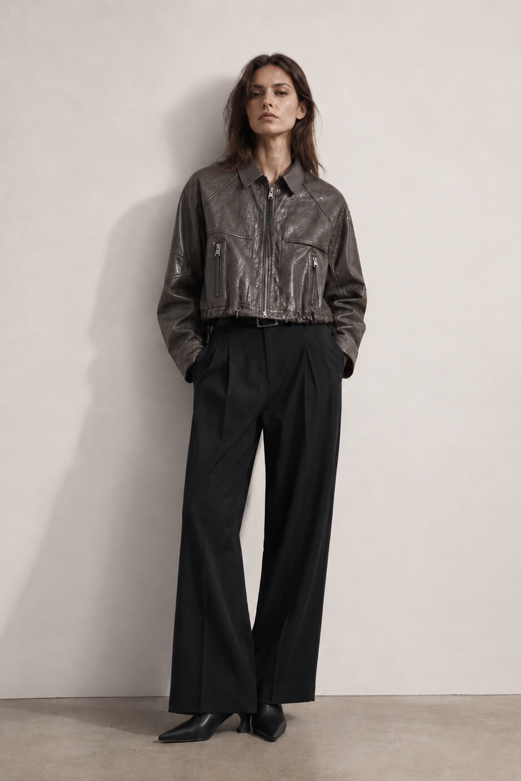 Crystal Aero Leather Jacket