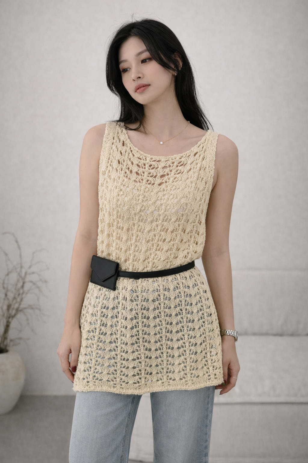 Open Knit Vest