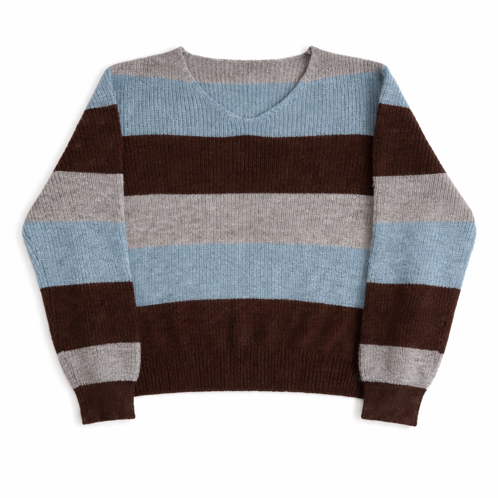 Wide Stripe Knit Sweater