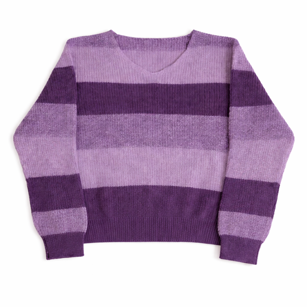 Wide Stripe Knit Sweater