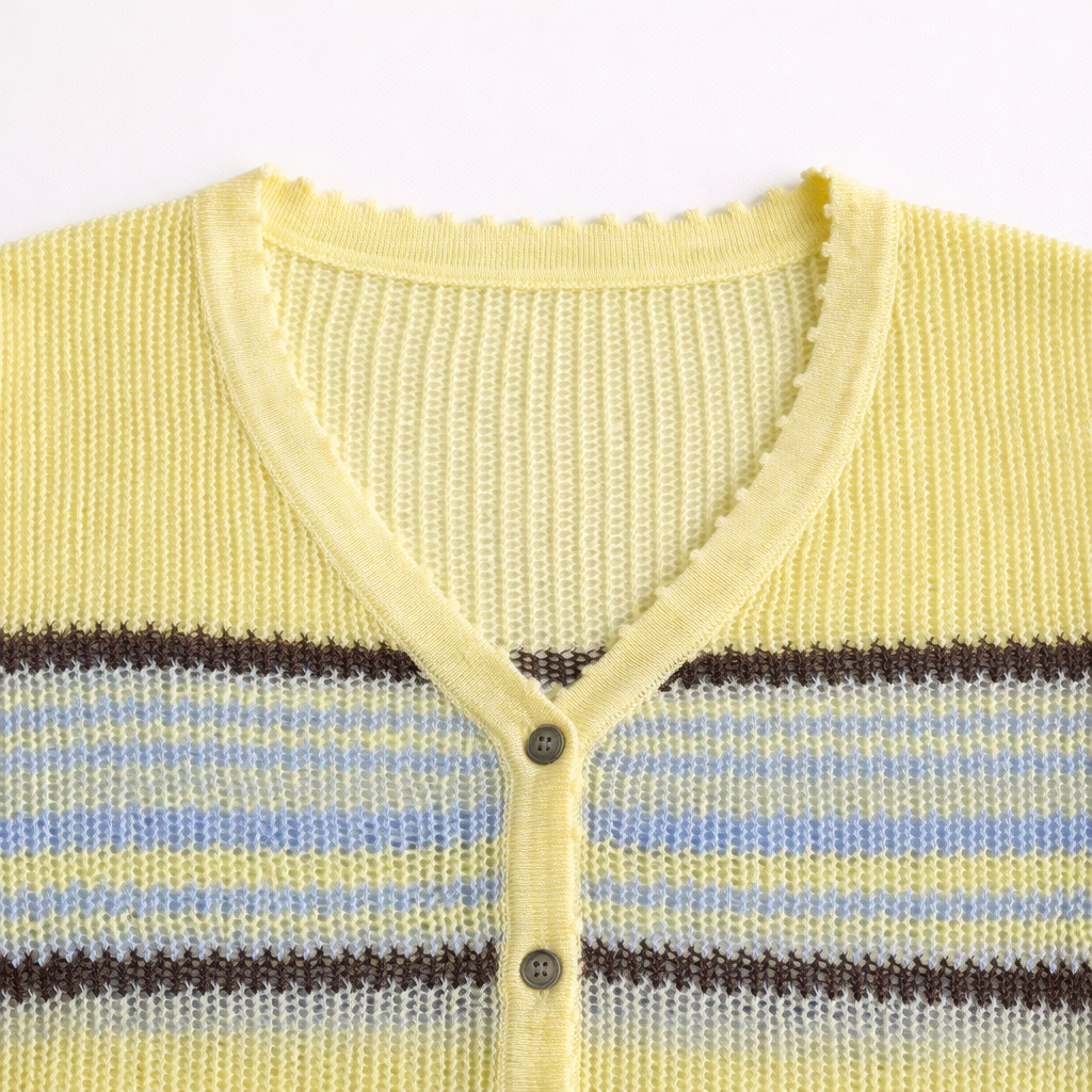 Striped Knit Cardigan