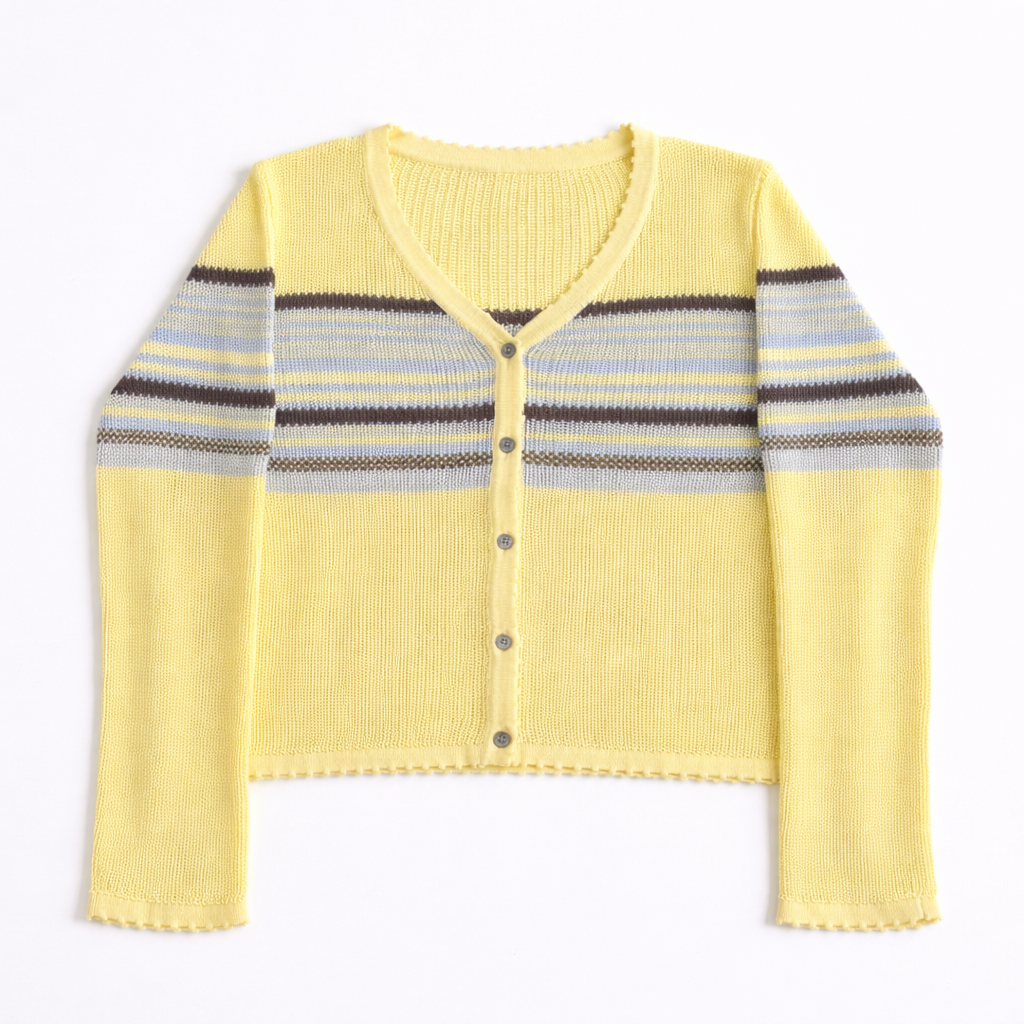 Striped Knit Cardigan