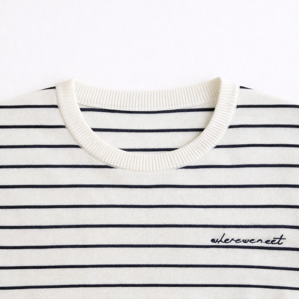 Striped Knit T-shirt