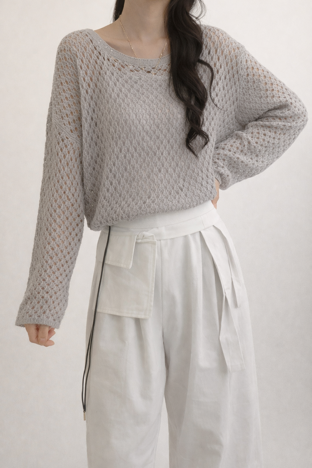 Textured Knit Sweater