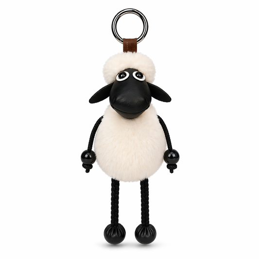 Sheepskin Sheep Key Charm