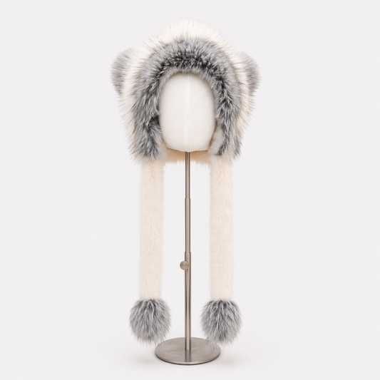Bear Ear Faux Fur Hat