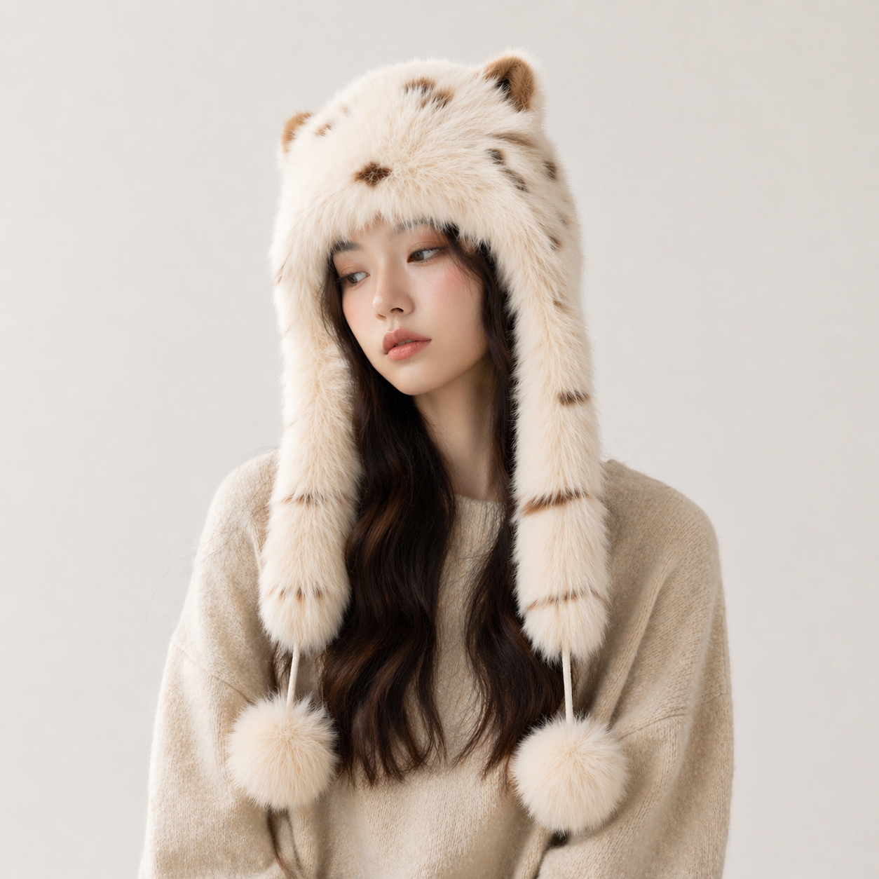 Arctic Bear Faux Fur Hat