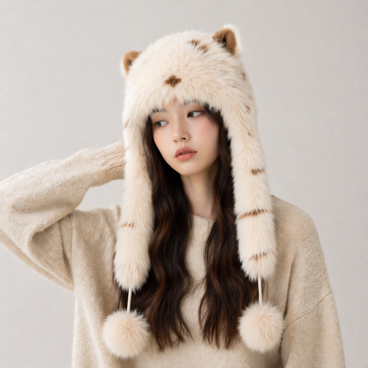 Arctic Bear Faux Fur Hat