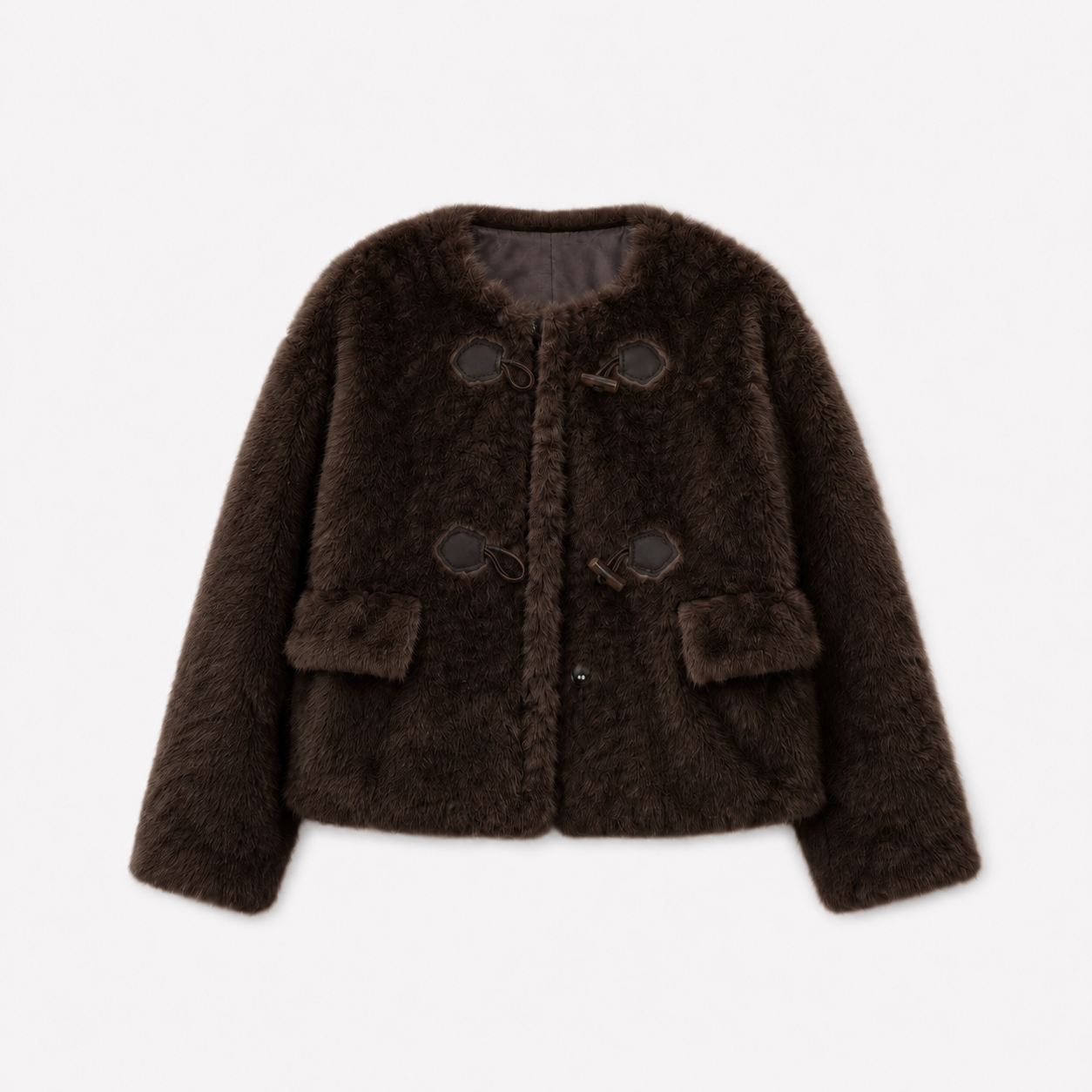 Toggle Faux Fur Jacket