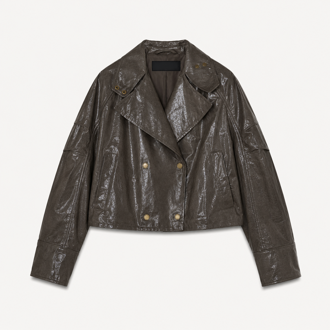 Crystal Tailored Leather Jacket
