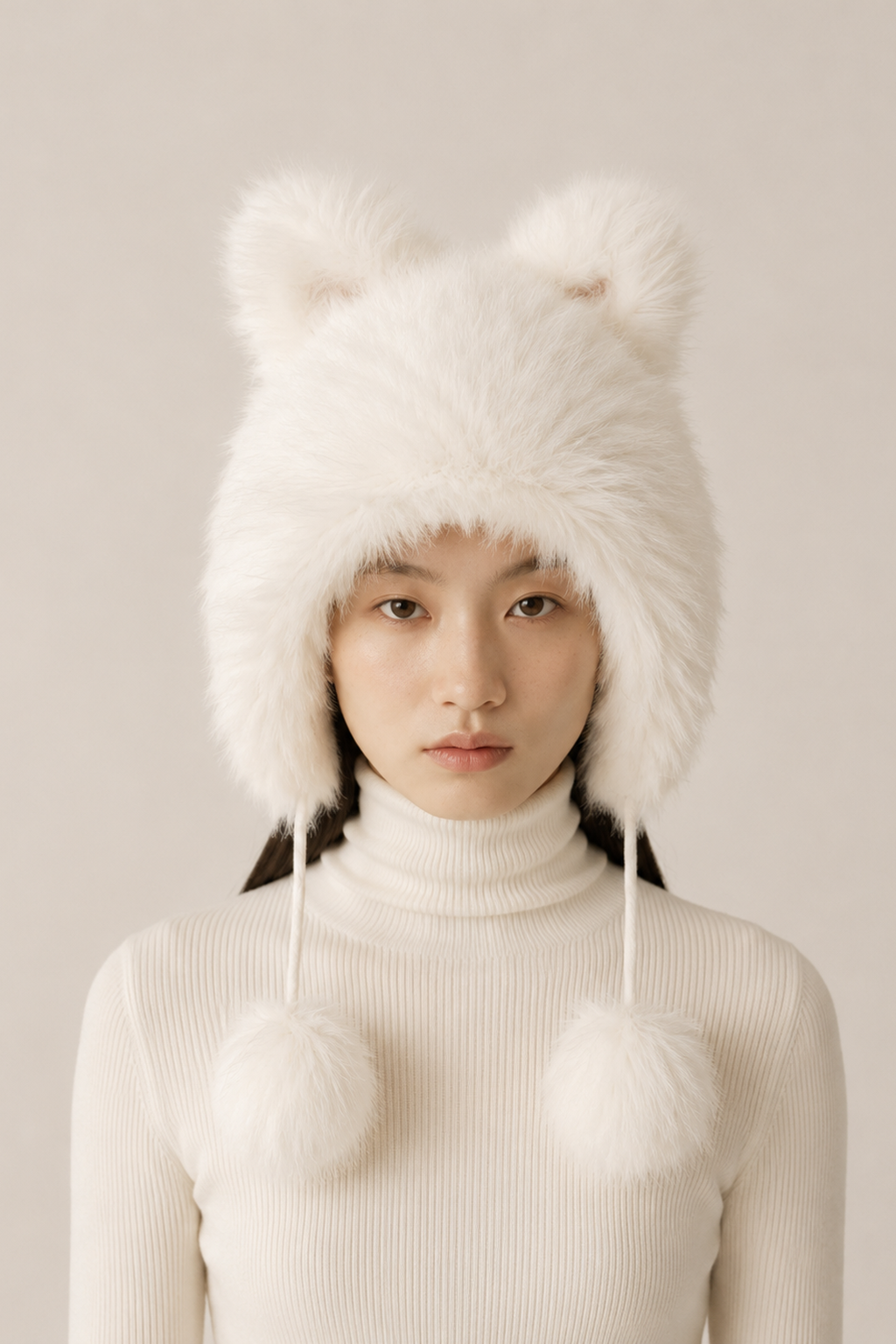 Rabbit Ear Faux Fur Hat