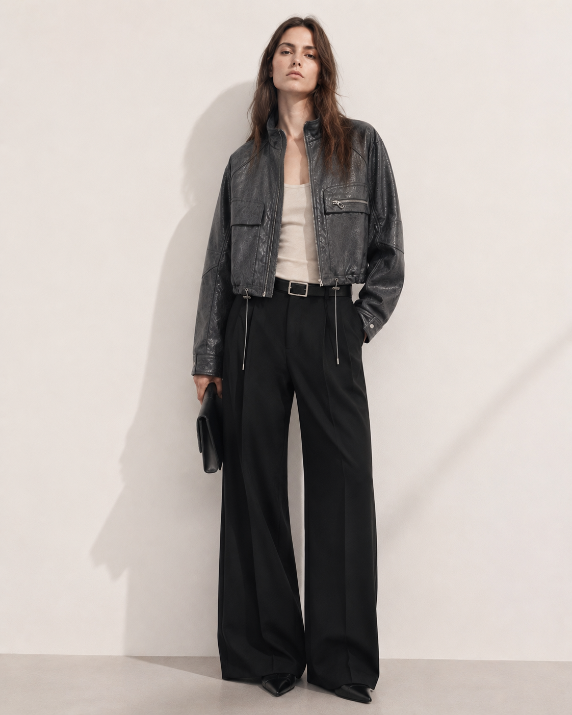 Crystal Aero Leather Jacket